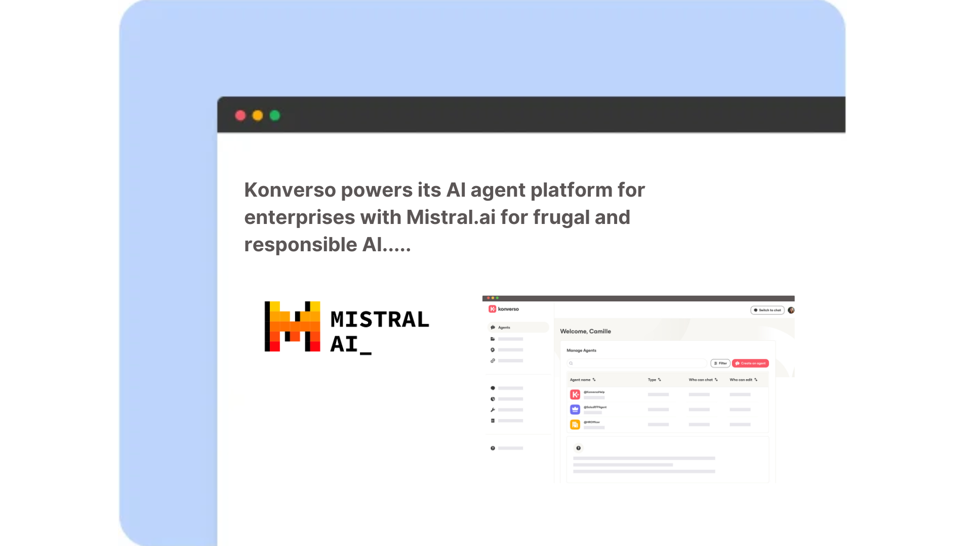Konverso Partners with Mistral